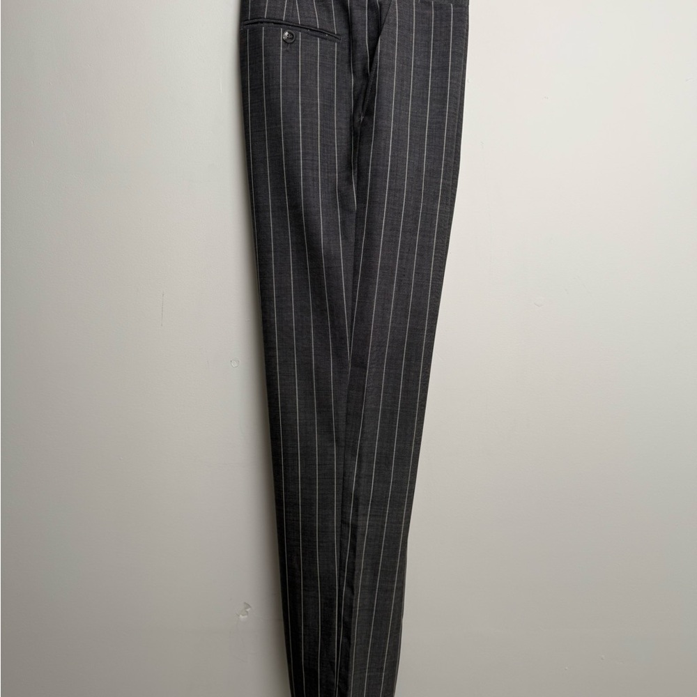 SuitSupply gray pinstripe wool 2pc suit - vitale barberis canonico eu 48/ us 38 - Picture 9 of 11